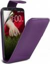 LG G2 D802 Δερμάτινη Θήκη Flip - Μωβ LGOG2LFCP OEM LG G2 D802 Δερμάτινη Θήκη Flip - Μωβ LGOG2LFCP OEM